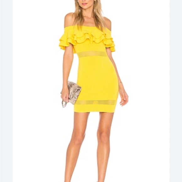 by the way. Dresses & Skirts - By the way Revolve Womens Yellow Knit Cocktail Dress Off Shoulder Sz S St28225